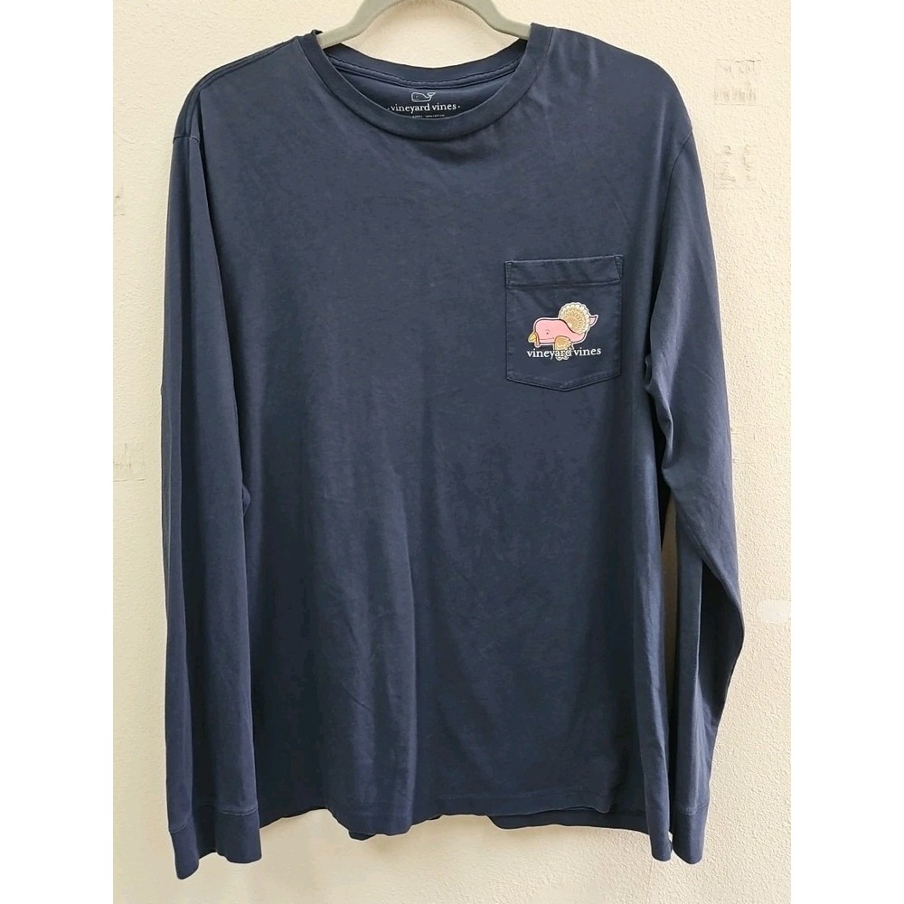 Vineyard Vines Happy Thanksgiving Pocket Tee Turkey Size Medium